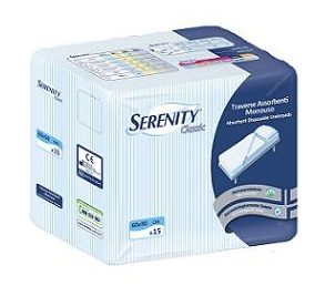 TRAVERSA SALVAMATERASSO PER INCONTINENZA SERENITY CLASSIC RIMBOCCABILE MISURA 80X180CM 30 PEZZI - Farmastop
