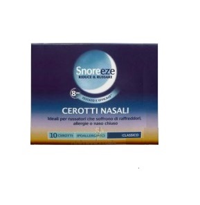 CEROTTO NASALE SNOREEZE CLASSICO LARGE 10 PEZZI - Farmastop