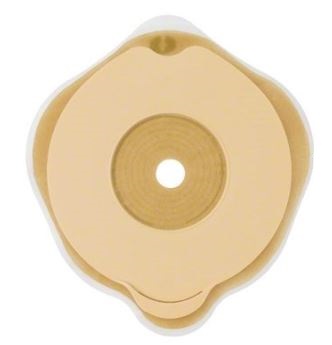 PLACCA PIANA FLEXIMA KEY 60 MM CON PROTETTORE CUTANEO IDROCOLLOIDALE E FLANGIA 5 PEZZI - Farmastop