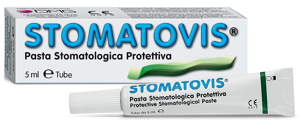 PASTA STOMATOLOGICA PROTETTIVA STOMATOVIS STOMATITI AFTOSE 5 ML - Farmastop