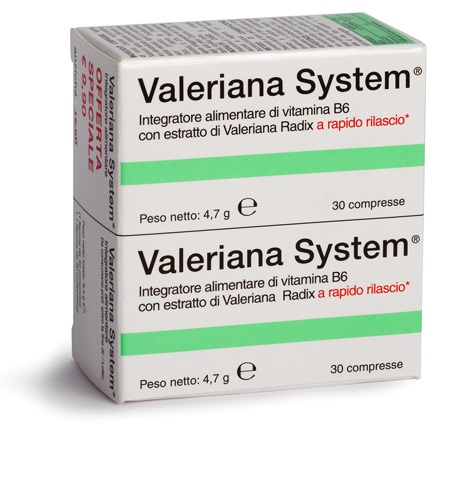 VALERIANA SYSTEM 30 COMPRESSE + 30 COMPRESSE - Farmastop