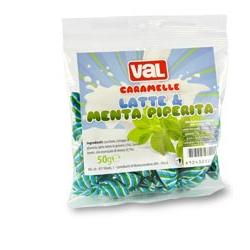 VAL CARAMELLA LATTE MENTA BUSTA 50 G - Farmastop