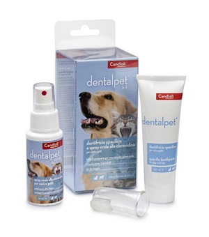 DENTALPET KIT DENTIFRICIO 50ML+SPRAY ORALE 50ML+1 DITALE - Farmastop