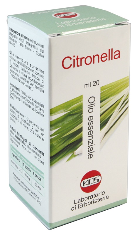 CITRONELLA OLIO ESSENZIALE 20 ML - Farmastop