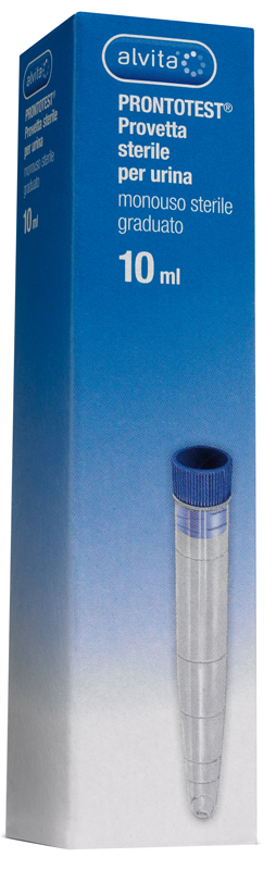 PROVETTA PER URINA ALVITA PRONTOTEST GRADUATA 10ML - Farmastop