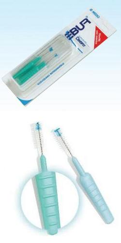EBUR SCOVOLINO FINE CON MANICO IN ASTUCCIO TASCABILE 5 PEZZI - Farmastop