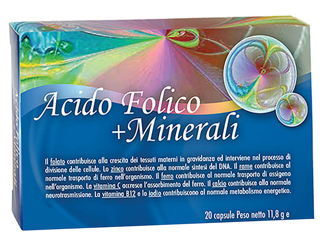 ACIDO FOLICO + MINERALI 20 CAPSULE - Farmastop