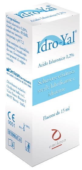 IDRO-YAL SOLUZIONE OFTALMICA LUBRIFICANTE IDRATANTE ACITO IALURONICO 0,2% 15 ML - Farmastop
