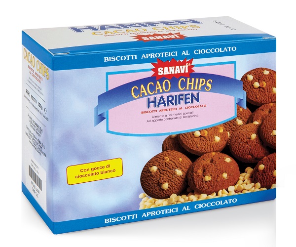 HARIFEN CHIPS CACAO BIANCO 150 G - Farmastop
