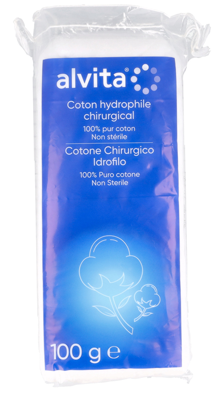 COTONE CHIRURGICO ALVITA ASSORBENTE 100 G - Farmastop