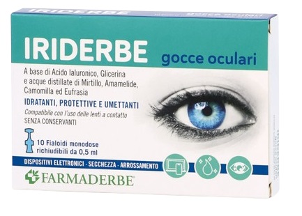 IRIDERBE GOCCE OCULARI MONODOSI 10 FLACONCINI DA 0,5ML - Farmastop