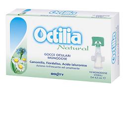 OCTILIA NATURAL GOCCE OCCHI IRRITATI E ARROSSATI 10 FLACONCINI MONODOSE 0,5 ML - Farmastop