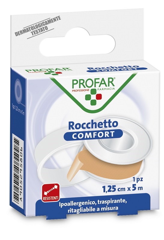 CEROTTO ROCCHETTO IN TELA COMFORT CM 1,25X5 M PROFAR - Farmastop