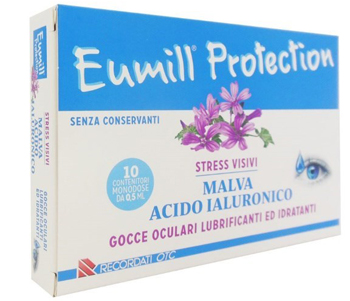EUMILL PROTECTION GOCCE OCULARI 10 FLACONCINI MONODOSE 0,5 ML - Farmastop