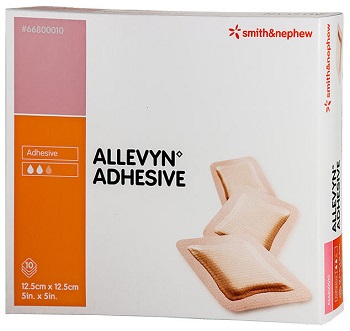 MEDICAZIONE IDROCELLULARE STERILE ALTAMENTE ASSORBENTE ADESIVA IN SCHIUMA DI POLIURETANO 12,5X12,5CM 10 PEZZI - Farmastop