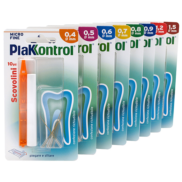 PLAKKONTROL MINIGRIP SCOVOLINO 0,7 MM 10 PEZZI - Farmastop
