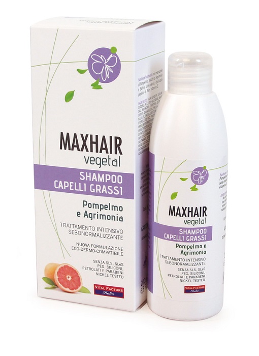 MAX HAIR VEGETAL SHAMPOO CAPELLI GRASSI 200 ML - Farmastop