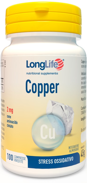 LONGLIFE COPPER 2 MG 100 COMPRESSE - Farmastop