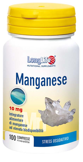 LONGLIFE MANGANESE 10 MG 100 COMPRESSE - Farmastop