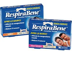 CEROTTO NASALE CLASSICO ADULTI RESPIRA BENE 10 PEZZI - Farmastop