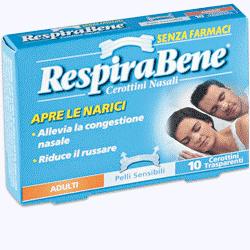 CEROTTO NASALE TRASPARENTE ADULTI RESPIRA BENE 30 PEZZI - Farmastop