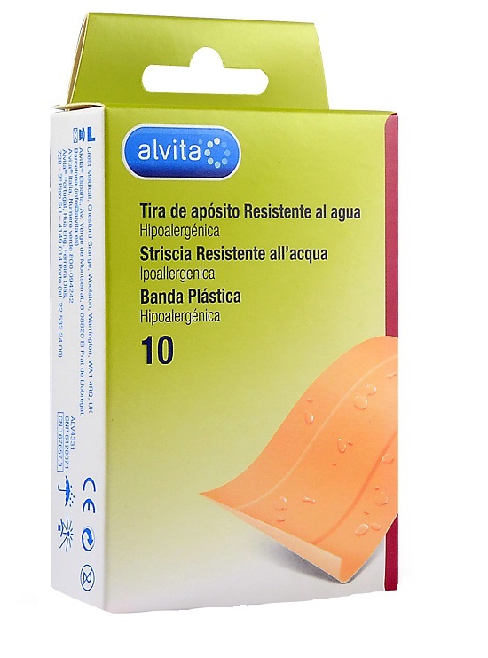 CEROTTO IMPERMEABILE ALVITA 10 X 6 CM 10 PEZZI - Farmastop