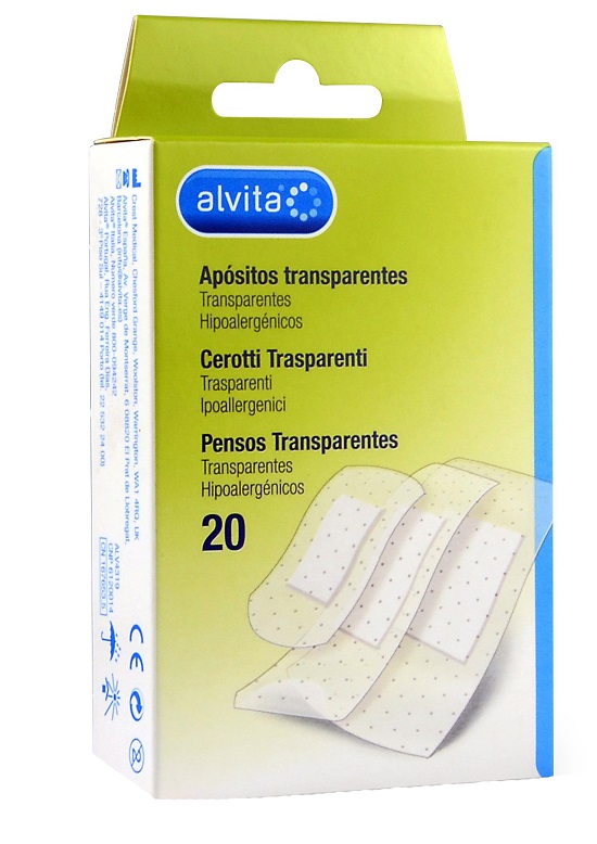 CEROTTO TRASPARENTE 20 PEZZI ALVITA - Farmastop