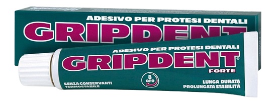 GRIPDENT FORTE ADESIVO PER PROTESI DENTARIA 40 G - Farmastop