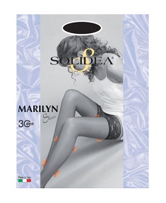 MARILYN 30 SHEER CALZA AUTOREGGENTE NERO 2 - Farmastop