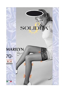 MARILYN 70 SHEER CALZA AUTOREGGENTE BLU SCURO 4 - Farmastop