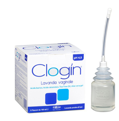 CLOGIN LAVANDA VAGINALE 5 FLACONI DA 100 ML + 5 CANNULE VAGINALI MONOUSO - Farmastop