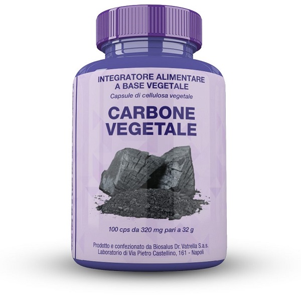 CARBONE VEGETALE 100 CAPSULE 32 G - Farmastop