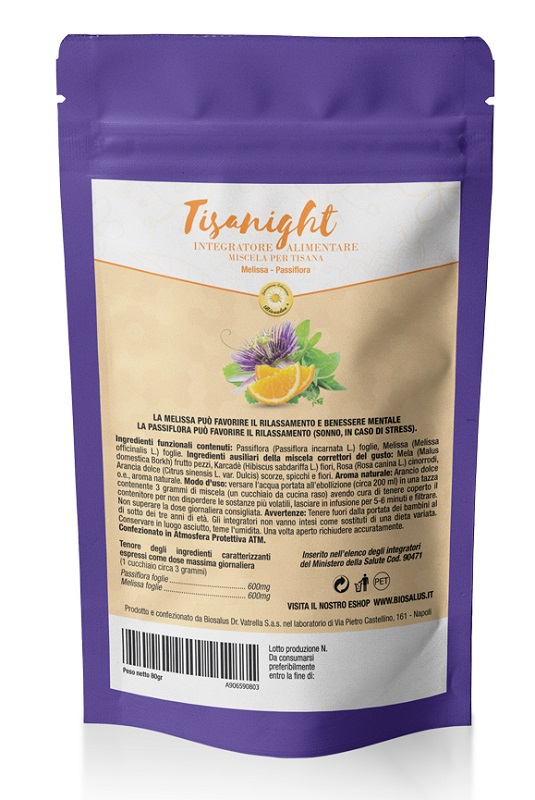 TISANIGHT MISCELA DI ERBE 80 G TAGLIO TISANA - Farmastop