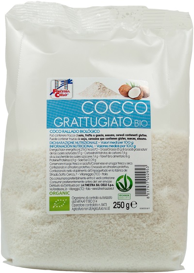 COCCO GRATTUGIATO BIO 250 G - Farmastop