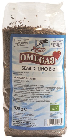 FSC OMEGA3 SEMI DI LINO BIO AD ALTO CONTENUTO DI FIBRA 500 G - Farmastop