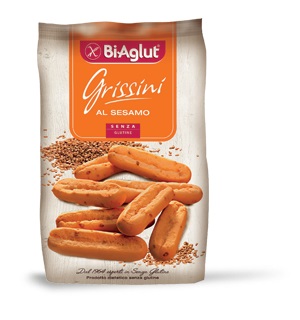BIAGLUT GRISSINI CON SESAMO 150 G - Farmastop