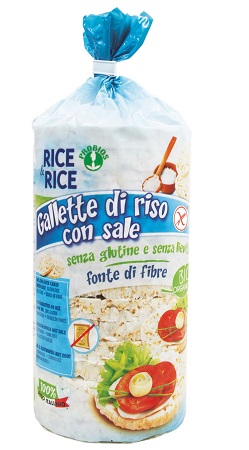 RICE&RICE GALLETTE DI RISO CON SALE SENZA LIEVITO 100 G - Farmastop