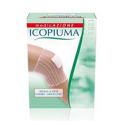 BENDA ICOPIUMA A COMPRESSIONE FISIOLOGICA PER GAMBA E GINOCCHIO CAL 5 1 PEZZO - Farmastop
