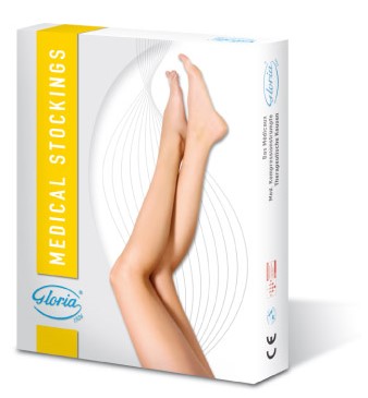 GLORIAMED COMFORT 142 GAMBALETTO LUNGO BEIGE MISURA EXTRA LARGE 1 PAIO - Farmastop