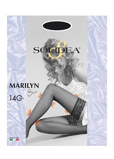 MARILYN 140 SHEER CALZA AUTOREGGENTE CAMEL 3 - Farmastop