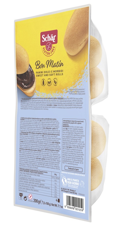 SCHAR BON MATIN PANINI DOLCI E MORBIDI SENZA LATTOSIO 2 PEZZI DA 100 G - Farmastop