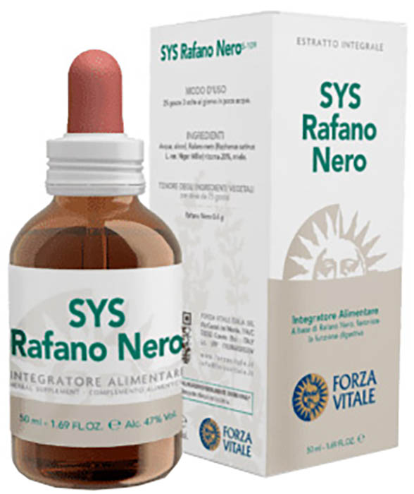 SYS RAFANO NERO GOCCE 50 ML - Farmastop