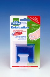 RADDRIZZA ALLUCE IN GEL DI SILICONE BIANCO SEMITRASPARENTE SAGOMATA PER PROTEGGERE E RIALLINEARE L'ALLUCE EVITANDO LO SFREGAMENTO FRA IL PRIMO E IL SECONDO DITO IGIENEPIEDE 1 PEZZO - Farmastop