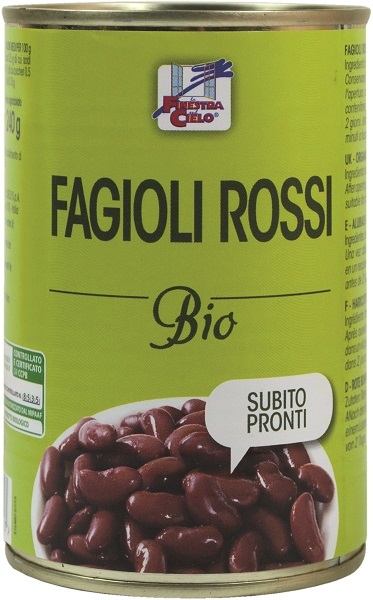 FAGIOLI ROSSI PRONTI BIO 400 G - Farmastop