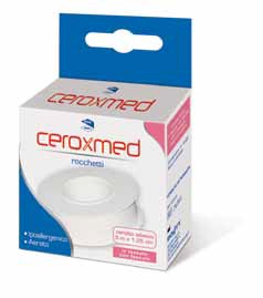 CEROTTO ADESIVO IN ROCCHETTO CEROXMED IN TESSUTO NON TESSUTO AERATO IPOALLERGENICO BIANCO 500X1,25 CM 1 PEZZO - Farmastop