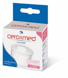 CEROTTO ADESIVO IN ROCCHETTO CEROXMED IN TESSUTO NON TESSUTO AERATO IPOALLERGENICO BIANCO 500X2,5 CM 1 PEZZO - Farmastop