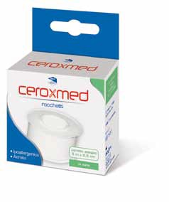 CEROTTO ADESIVO IN ROCCHETTO CEROXMED IN SETA AERATO IPOALLERGENICO BIANCO 500X2,5 CM 1 PEZZO - Farmastop