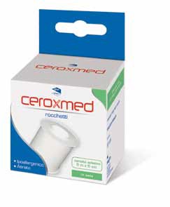 CEROTTO ADESIVO IN ROCCHETTO CEROXMED IN SETA AERATO IPOALLERGENICO BIANCO 500X5 CM 1 PEZZO - Farmastop
