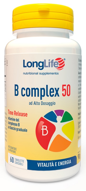 LONGLIFE B COMPLEX 50 T/R 60 TAVOLETTE - Farmastop