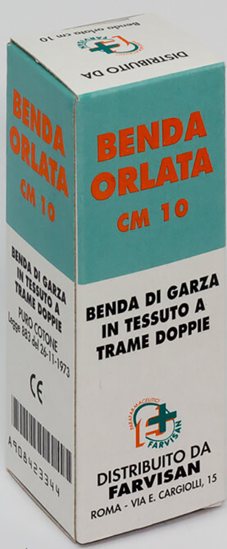 BENDA IN GARZA IDROFILA ORLATA 10X500CM - Farmastop